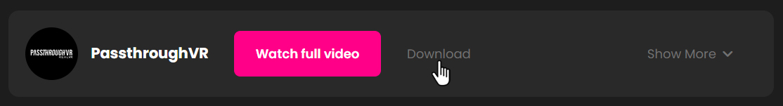 Download video button