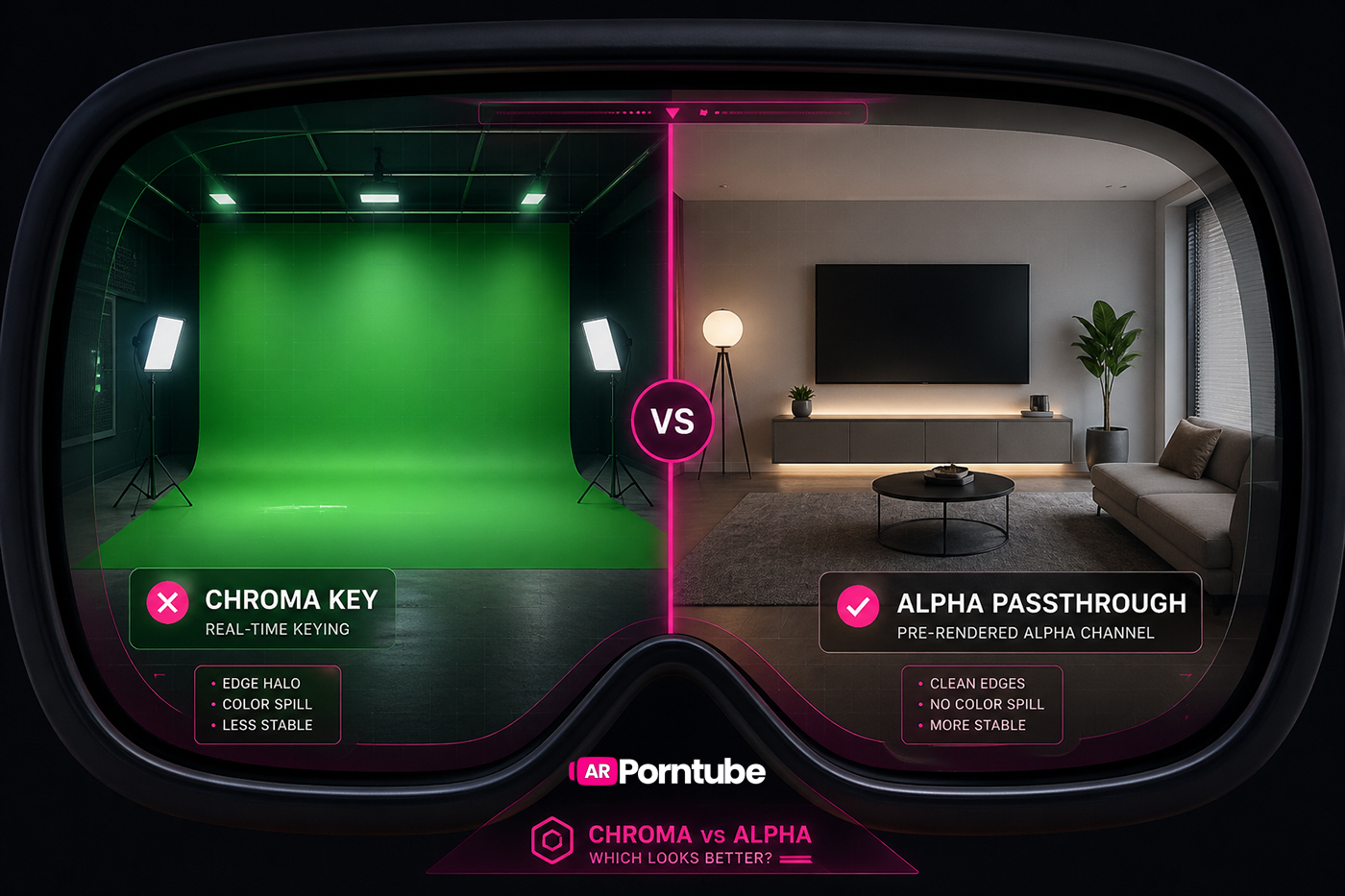 Alpha vs Chroma Passthrough Comparison